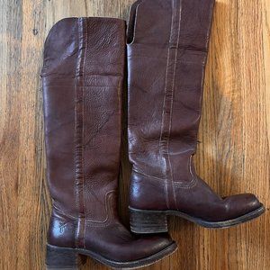 Frye Over the Knee Square Toe Campus Boots